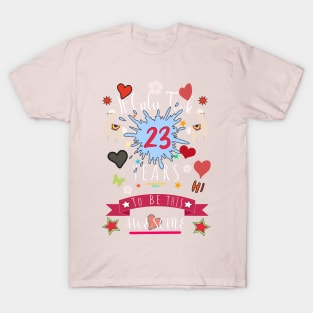 It Only Took 23 Years to be this Awesome llama t-shirt T-Shirt